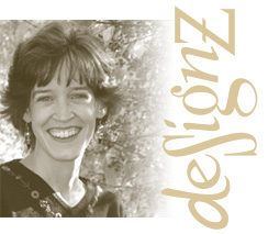 portrait of Sondra Zalewski, owner of designz